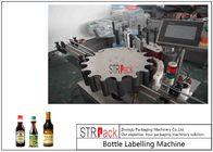 Capacidade de alta velocidade giratória automática 300 BPM da máquina de etiquetas da garrafa com o servo conduzido